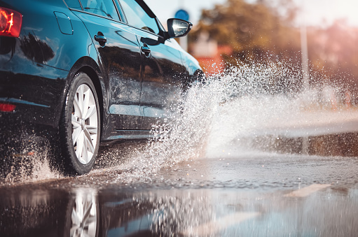 Driving Car Into Water