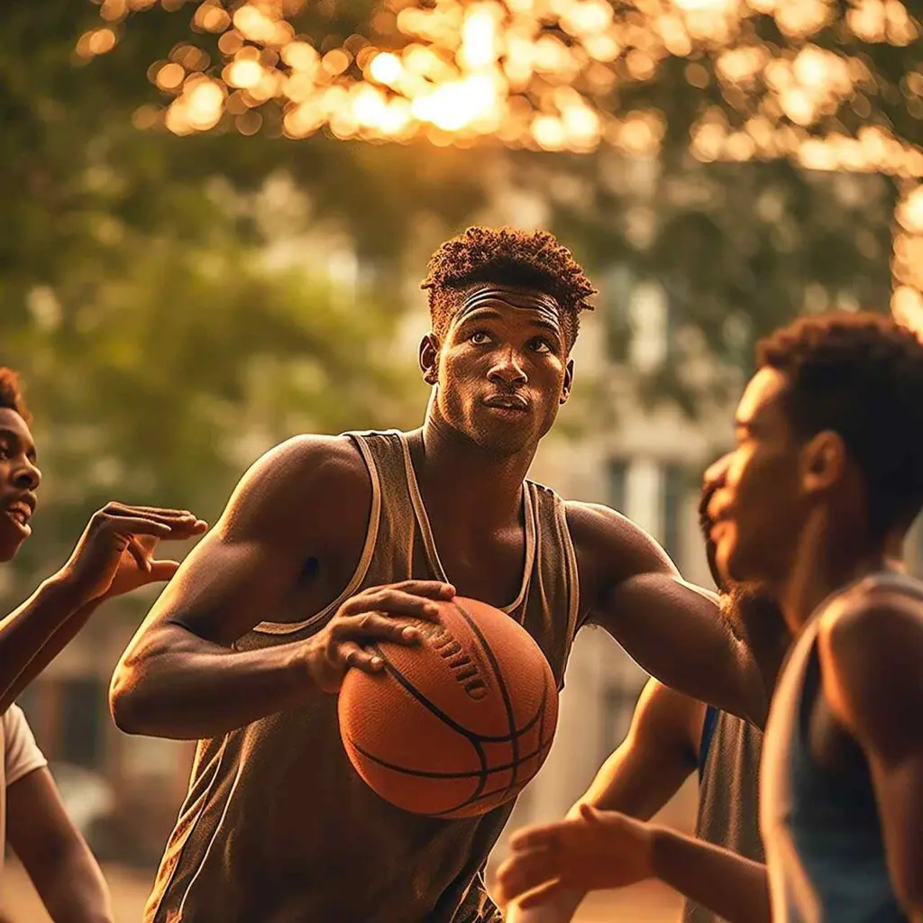 Dream of playing basketball with friends