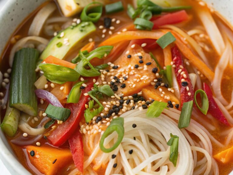 Vegan Kimchi Noodle Soup: A Flavor Explosion in Every Bite