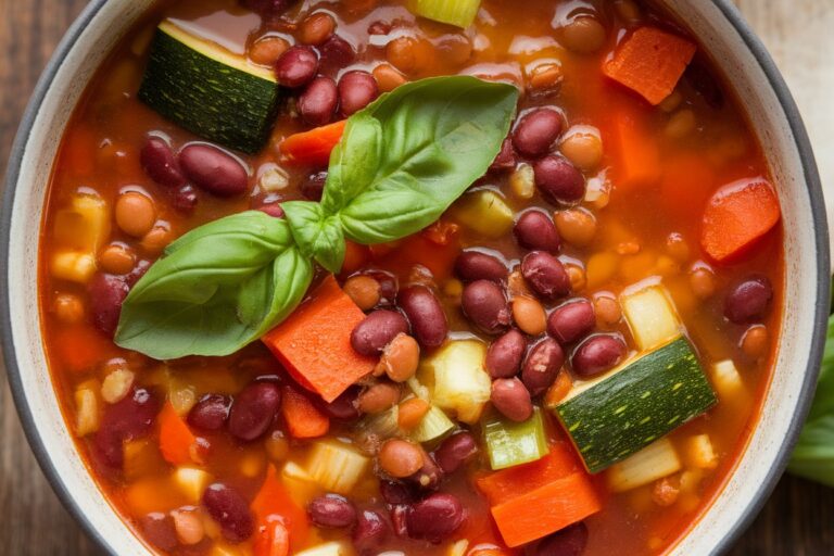 Easy Vegan Minestrone Soup – Simple and Delicious!