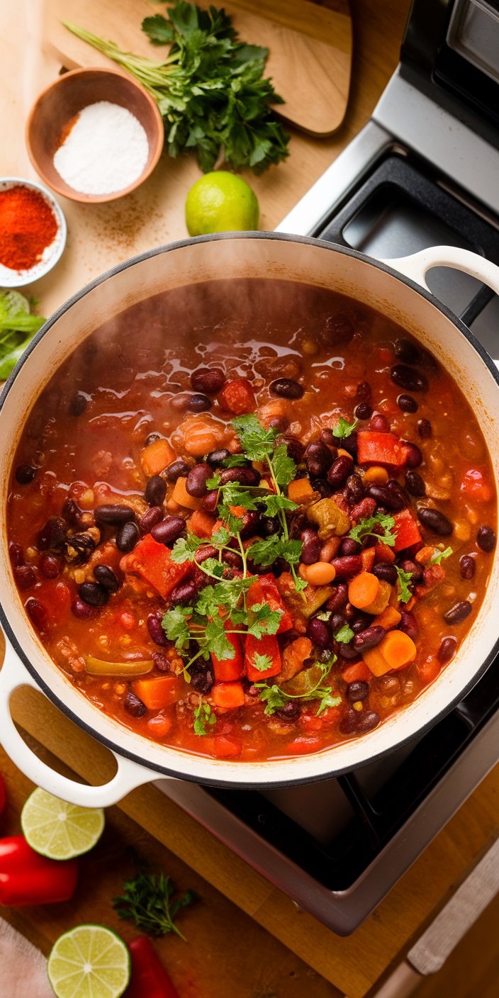 Easy Vegan Chili Recipe: Hearty, Flavorful, and Quick to Make