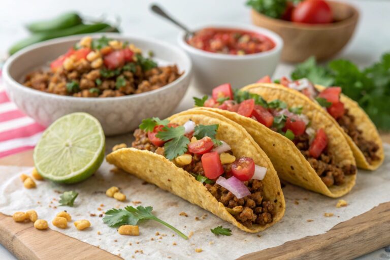 Vegan High Protein Lentil Walnut Tacos