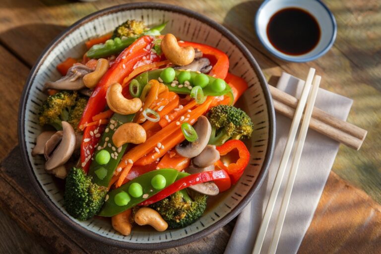 Easy Vegan Cashew Stir Fry